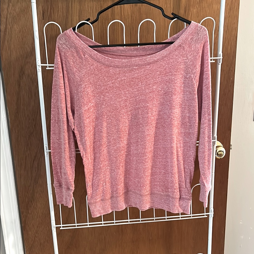 American Eagle Outfitters Pink Long Sleeve Tee